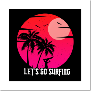 Red Surf Logo Posters and Art